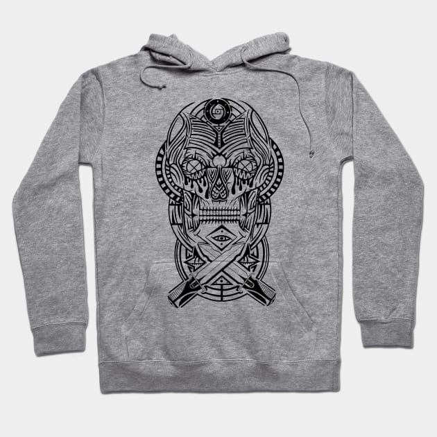 Skull Tattoo Hoodie by odinseyecustoms